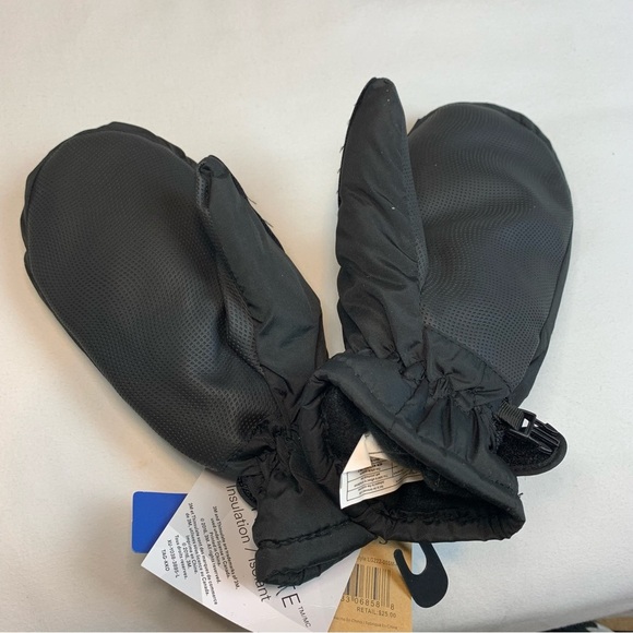 Kohls Igloos Ladies Waterproof 3 M Ski/Snow Black Mittens - Sz S/M - Picture 4 of 13